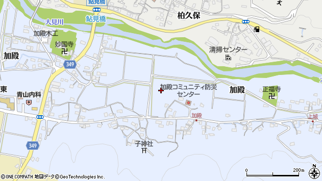 〒410-2405 静岡県伊豆市加殿の地図
