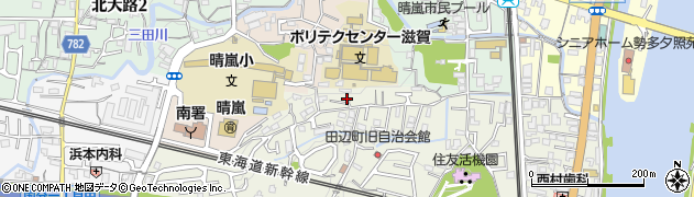 滋賀県大津市田辺町3周辺の地図