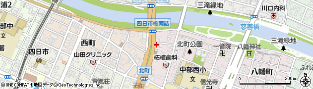 鈴木自動車内張店周辺の地図