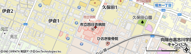 市立四日市病院周辺の地図