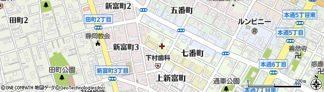 静岡県静岡市葵区七番町7周辺の地図