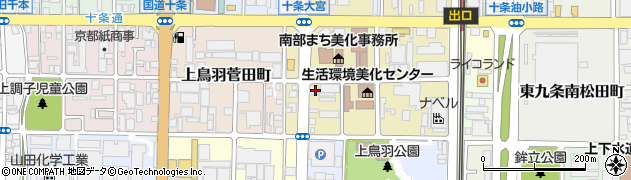 京都府京都市南区西九条森本町55周辺の地図