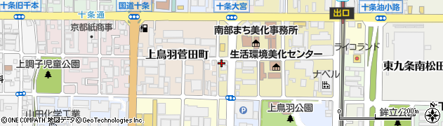 京都府京都市南区西九条森本町4周辺の地図