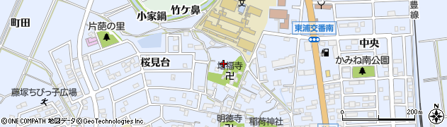 愛知県東浦町（知多郡）石浜（北庚申坊）周辺の地図