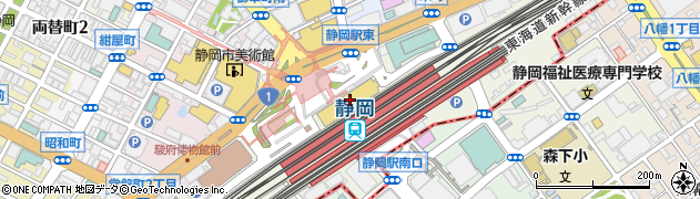 日本一静岡パルシェ店周辺の地図