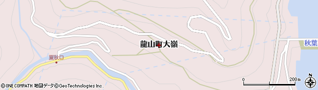 静岡県浜松市天竜区龍山町大嶺周辺の地図