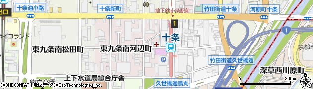 京都府京都市南区東九条南河辺町56周辺の地図
