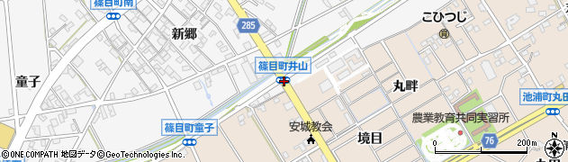 篠目町井山周辺の地図
