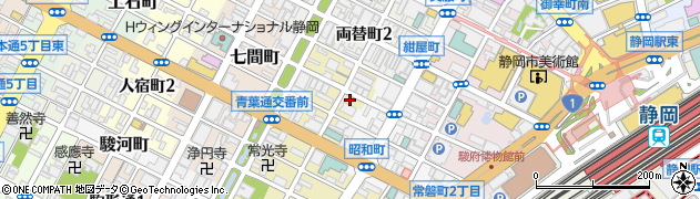味の天徳 静岡常磐町店周辺の地図