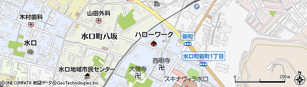 甲賀公共職業安定所周辺の地図