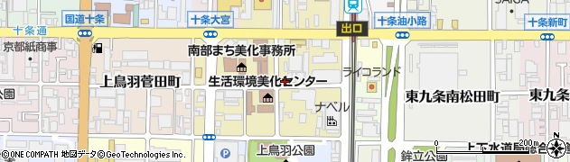 京都府京都市南区西九条森本町80周辺の地図