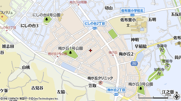 〒478-0016 愛知県知多市梅が丘の地図