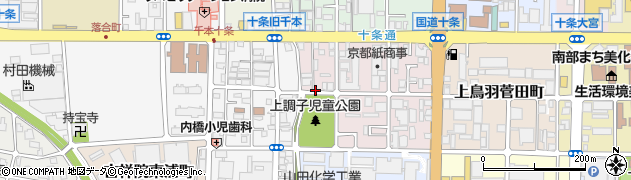 京都府京都市南区上鳥羽高畠町周辺の地図
