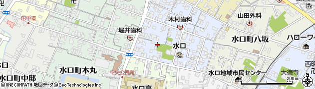 滋賀県甲賀市水口町城東周辺の地図