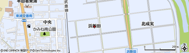 愛知県東浦町（知多郡）石浜（浜新田）周辺の地図