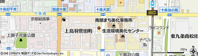 京都府京都市南区西九条森本町3周辺の地図