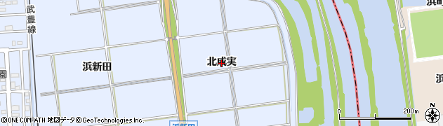 愛知県東浦町（知多郡）石浜（北成実）周辺の地図