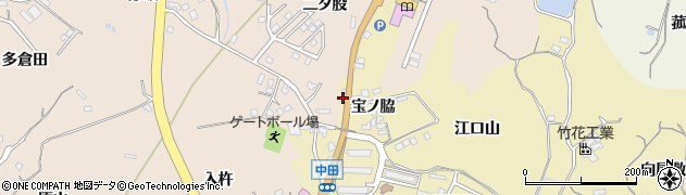 愛知県知多市岡田（宝ノ脇）周辺の地図