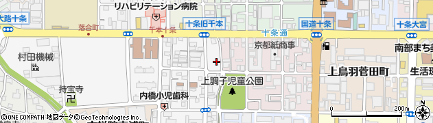 京都府京都市南区上鳥羽南唐戸町104周辺の地図