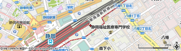 タイムズカー静岡新幹線口店周辺の地図