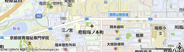 京都府京都市西京区樫原塚ノ本町周辺の地図