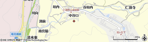 兵庫県川辺郡猪名川町仁頂寺南山周辺の地図