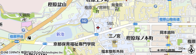 京都府京都市西京区樫原硲町周辺の地図