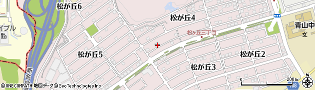 滋賀県大津市松が丘周辺の地図