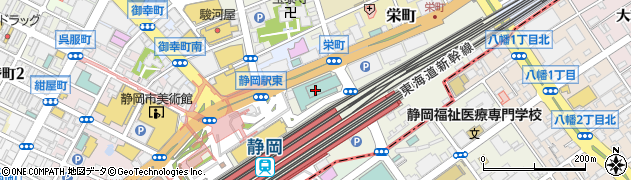 ホテルアソシア静岡周辺の地図