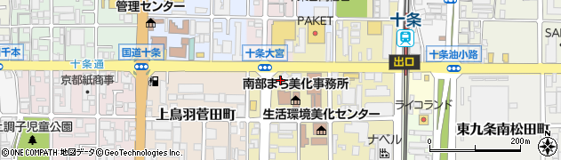京都府京都市南区西九条森本町33周辺の地図
