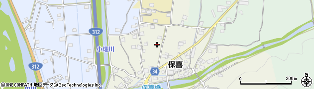 兵庫県市川町（神崎郡）保喜周辺の地図
