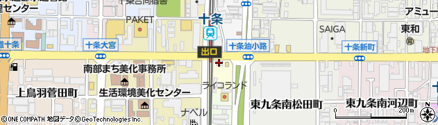 京都府食肉生活衛生同業組合周辺の地図