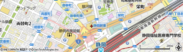 松坂屋静岡店周辺の地図