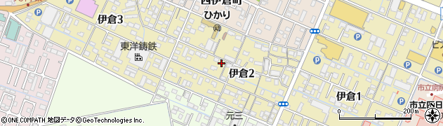 三重県四日市市伊倉周辺の地図