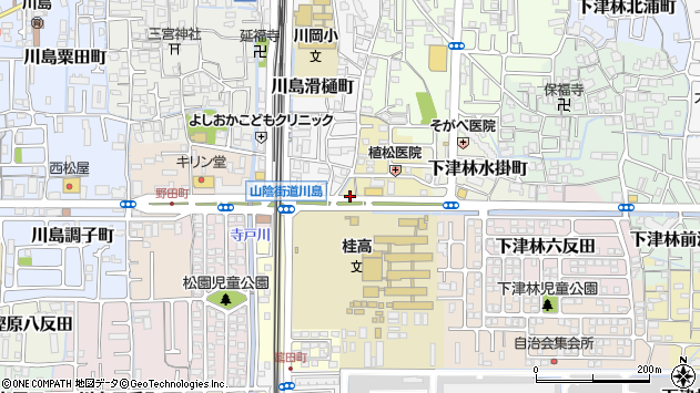 〒615-8102 京都府京都市西京区川島松ノ木本町の地図