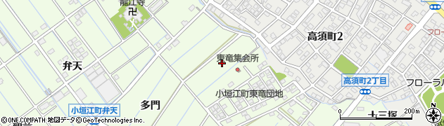 愛知県刈谷市小垣江町東竜周辺の地図