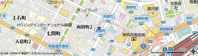 談楽 静岡周辺の地図
