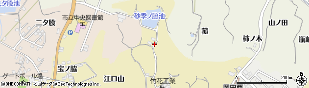 愛知県知多市岡田砂季ノ脇周辺の地図