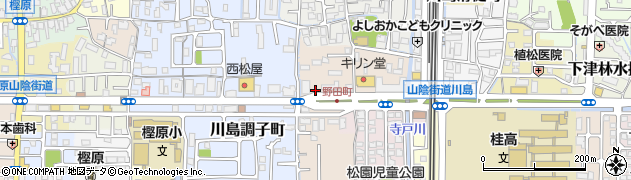 京都府京都市西京区川島野田町周辺の地図
