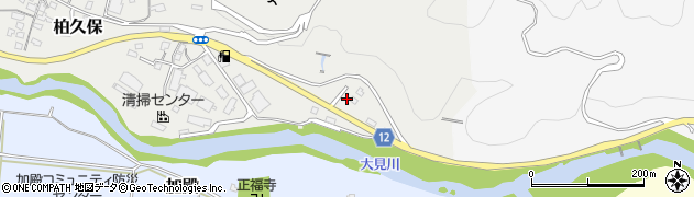 静岡県伊豆市柏久保7周辺の地図