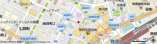 一蘭 静岡駅前店周辺の地図