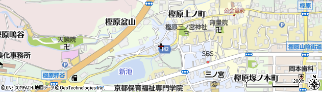 京都府京都市西京区樫原山ノ上町周辺の地図