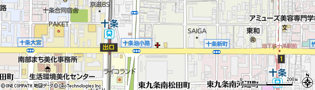 ガスト京都十条通店周辺の地図