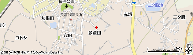 愛知県知多市日長多倉田周辺の地図