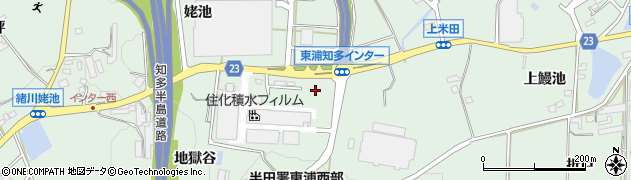 愛知県東浦町（知多郡）緒川（市右原）周辺の地図