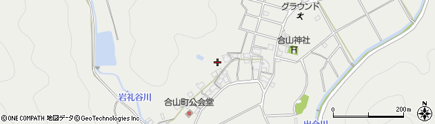 兵庫県西脇市合山町周辺の地図