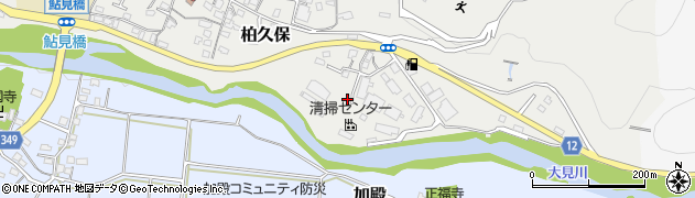 静岡県伊豆市柏久保90周辺の地図