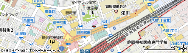 静鉄ホテルプレジオ静岡駅北周辺の地図