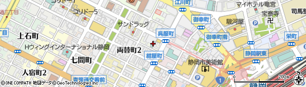 静岡タウンホテル周辺の地図