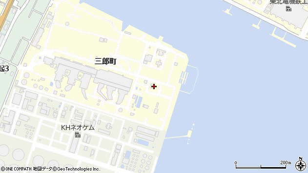 〒510-0021 三重県四日市市三郎町の地図